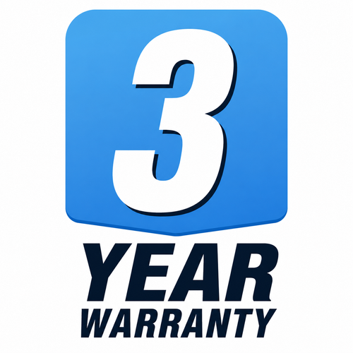 3 Year Warranty